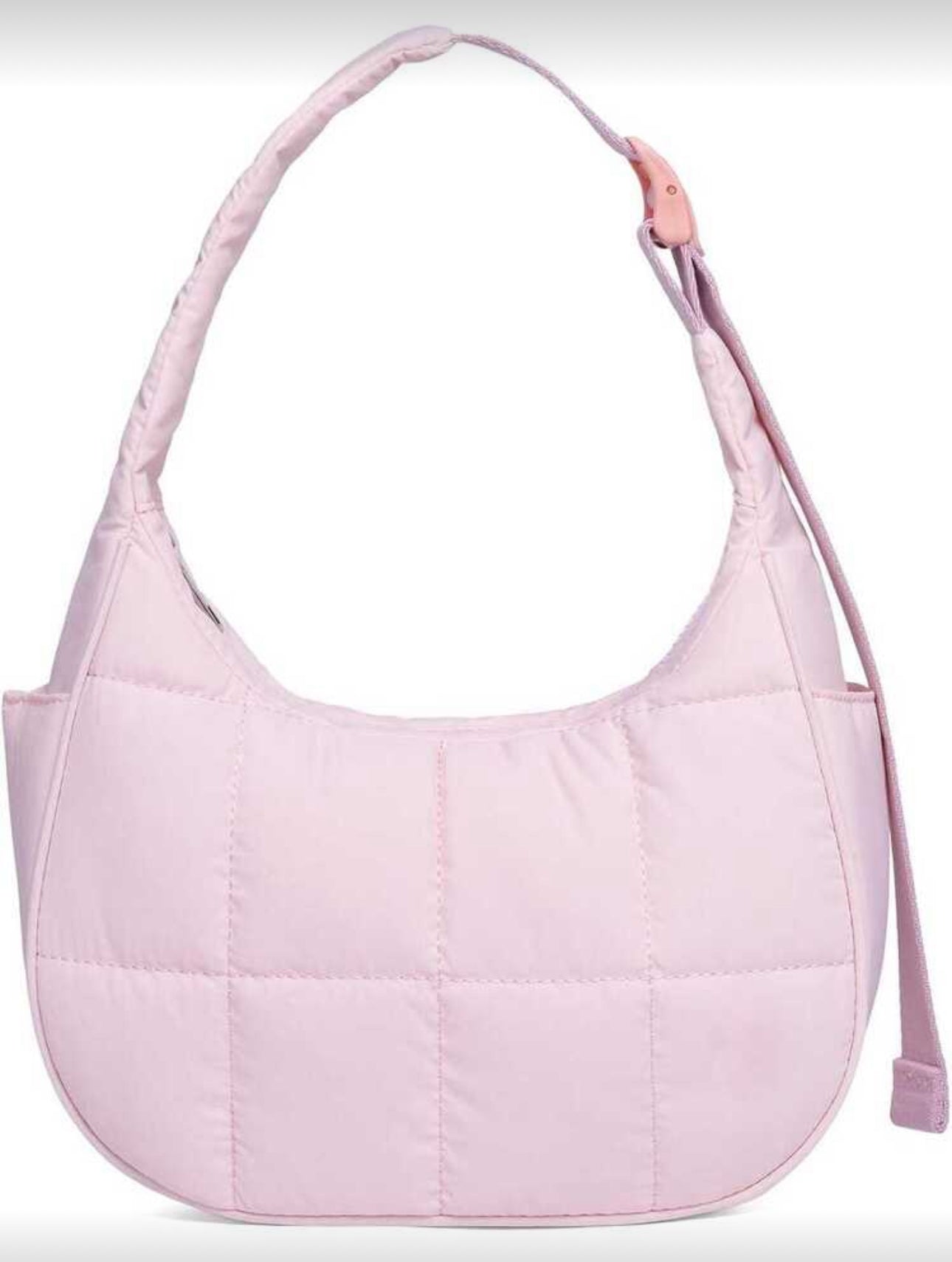 Blush Puffer Shoulder Bag